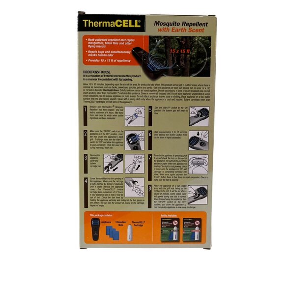 Thermacell Mosquito Repellent Appliance, Mats and Cartridge NEW Open Box - Picture 2 of 16